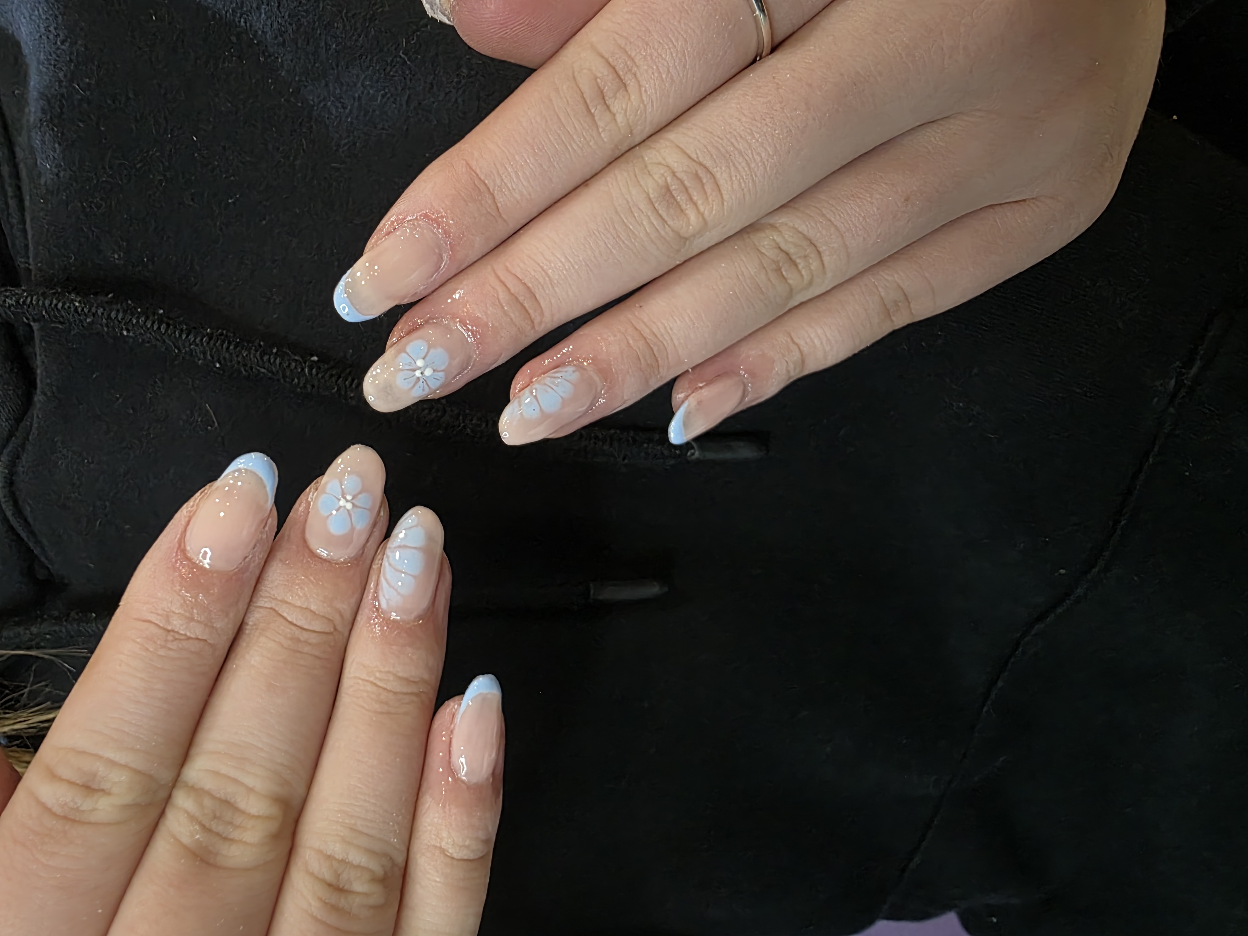 Nail set - blue extensions