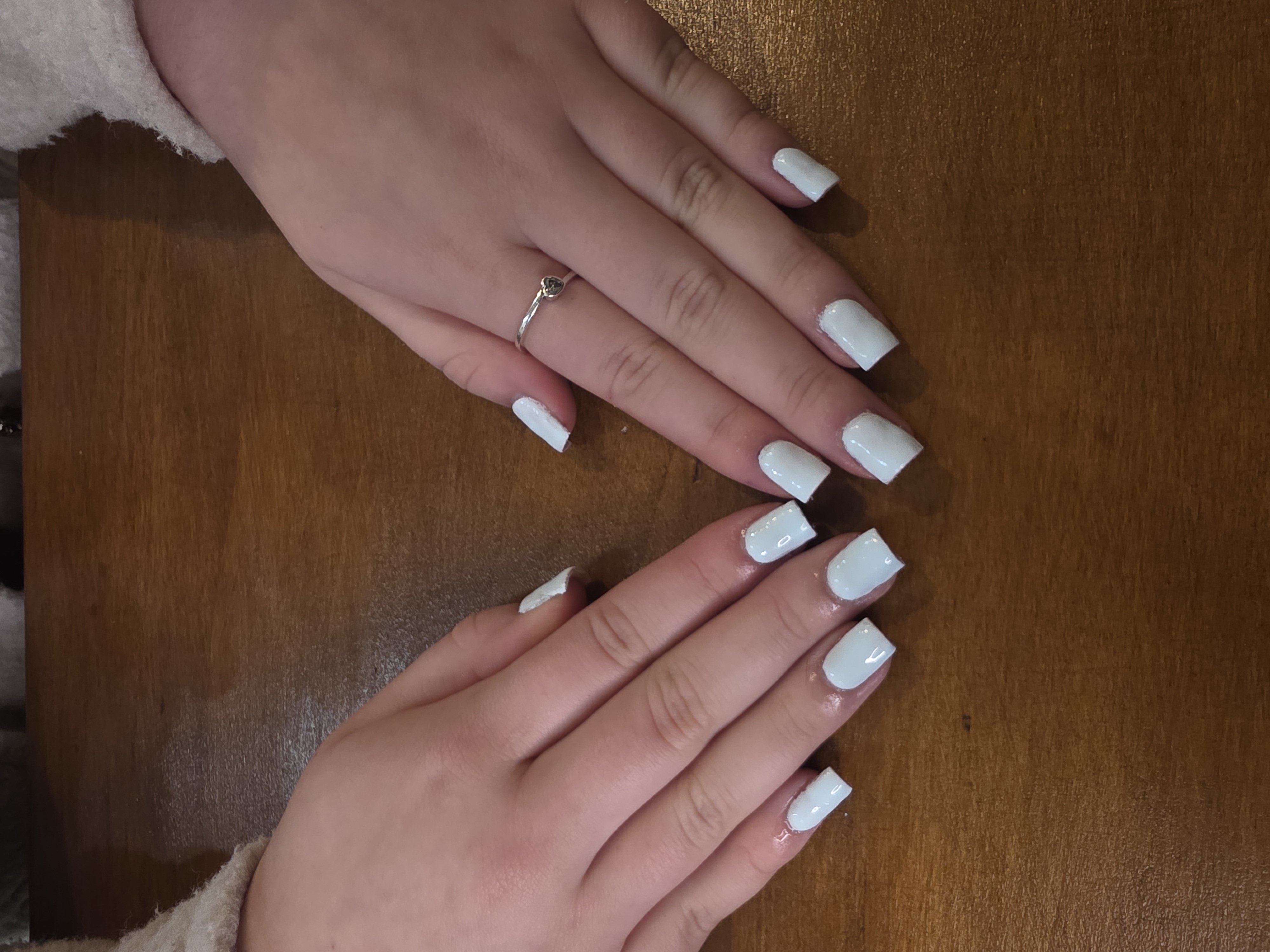 Nail set - pale blue extensions