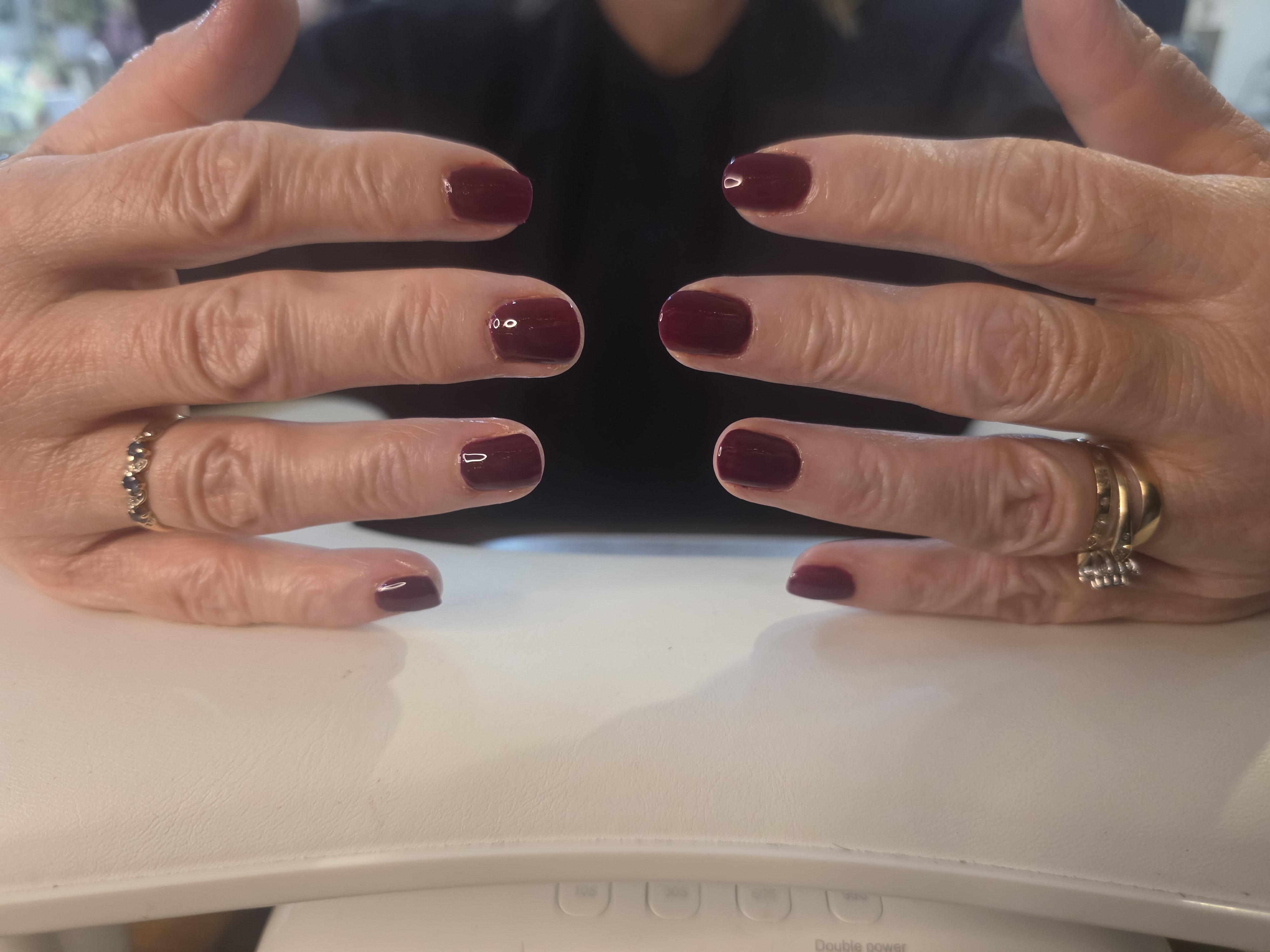 Nail set - red nails plain