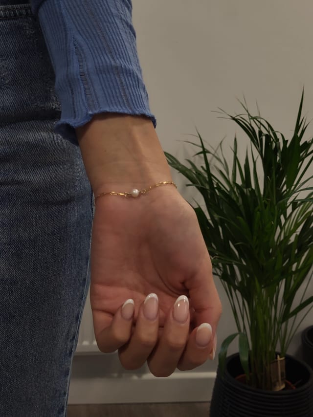 Permanent jewellery bracelet preview from Instagram