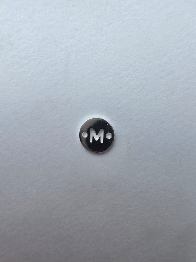 Permanent jewellery - piece, m charm